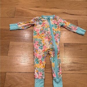 Angel Dear One Piece Long Sleeve Jumpsuit - Pink and Blue Sz 3 months never worn
